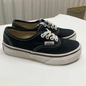 Vans black canvas skateboard sneakers size 11.5